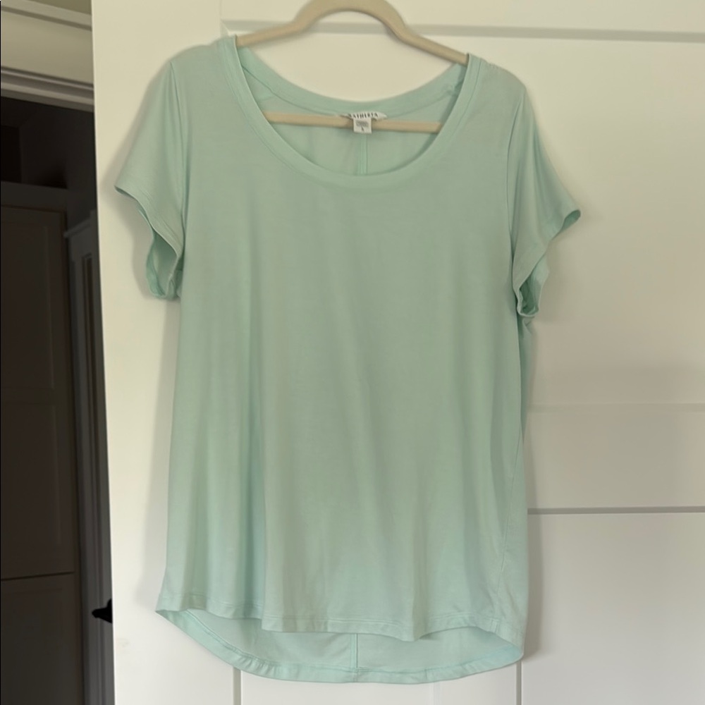 Athleta Green Relaxed Short Sleeve Tee